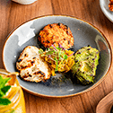 lTrio of chicken tikka